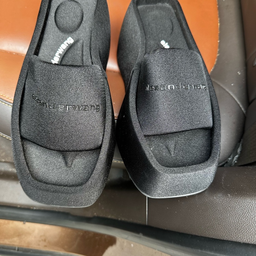 S O L D -Alexander Wang Black Platform Sandals